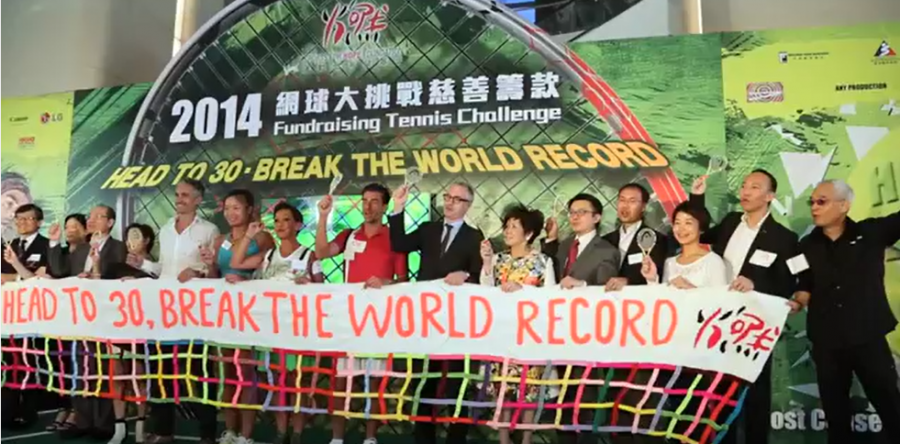 It’s a Wrap – Head to 30, Break the World Record Tennis Challenge 2014